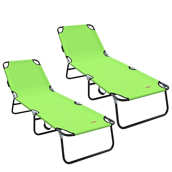 vidaXL Gartenliege Klappbare Sonnenliege 2 Stück günstig online kaufen
