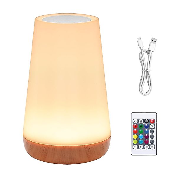 BlingBin LED Nachttischlampe Touch-Nachtlicht mit Fernbedienung günstig online kaufen
