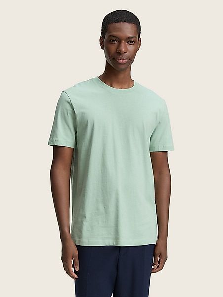 TOM TAILOR Denim T-Shirt T-Shirt Basic T-Shirt in Unifarben günstig online kaufen