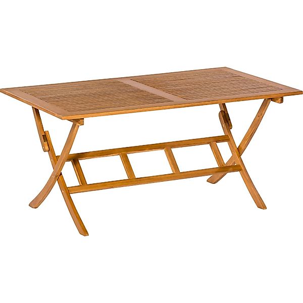 Merxx Klapptisch Rechteckig Braun 160 cm x 90 cm günstig online kaufen