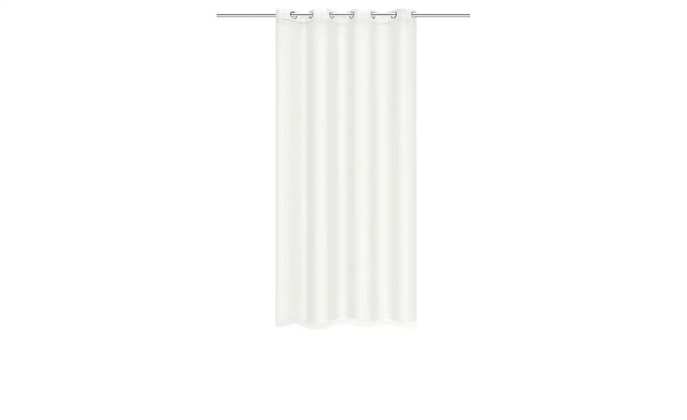 HOMEbasics Ösenschal   ¦ weiß ¦ Maße (cm): B: 140 H: 175 Gardinen & Rollos günstig online kaufen