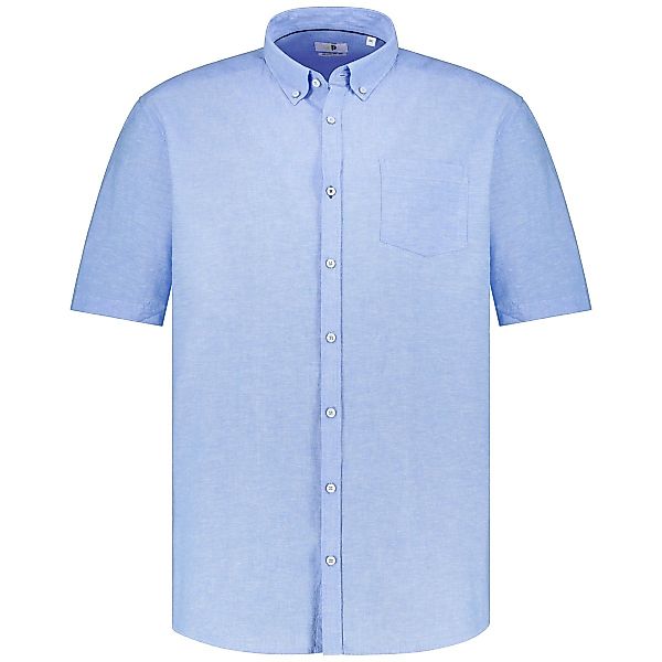 Pfundskerl Freizeithemd mit Leinen Farbe mittelblau Größe: 6XL günstig online kaufen