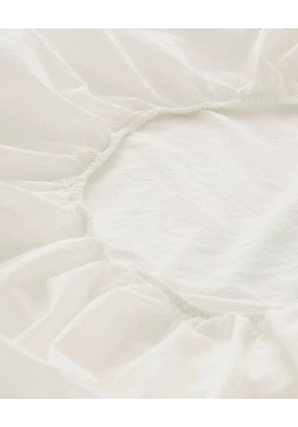 hessnatur Perkal Spannbettlaken aus Bio-Baumwolle - weiß - Größe 180x200 cm günstig online kaufen