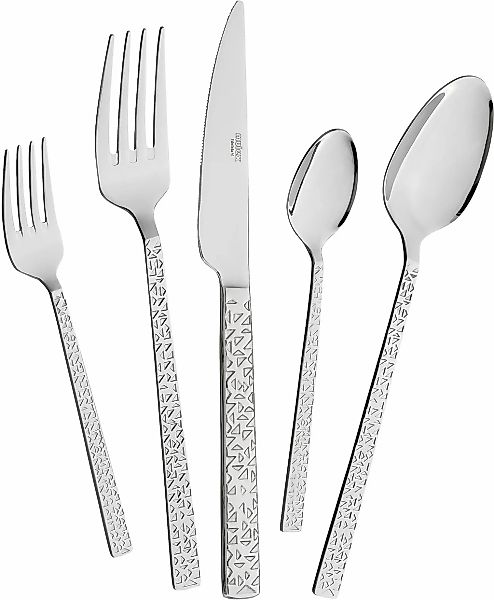 Mulex Besteck-Set "Besteck Siena, mit feiner Hammerschlag-Struktur" elegant günstig online kaufen