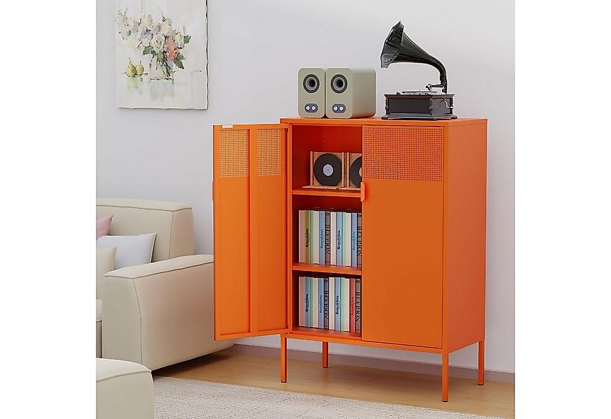 MetaCate lnov Aktenschrank Metall/Mehrzweckschrank mit Tür & Regale, Magnet günstig online kaufen