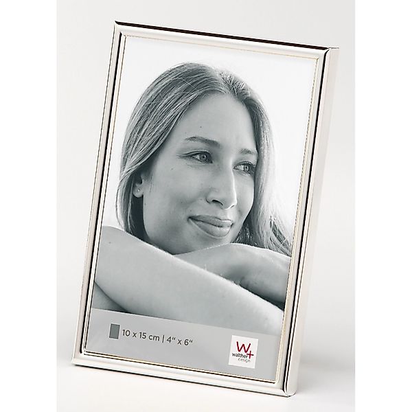 walther design Chloe Portrait Bilderrahmen  10x15 cm  Silber günstig online kaufen