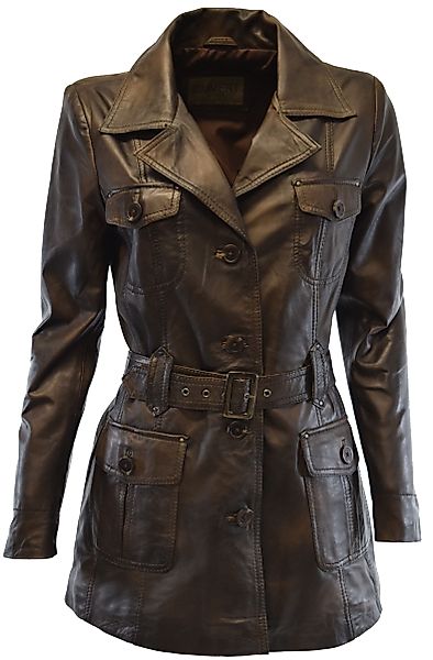 Zimmert Leather Ledermantel Sabina mit Ledergürtel, günstig online kaufen