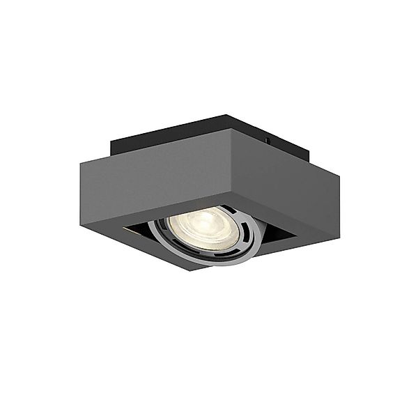 Arcchio Deckenlampe Ronka 9624447 Modern in Schwarz aus Aluminium 1-flammig günstig online kaufen