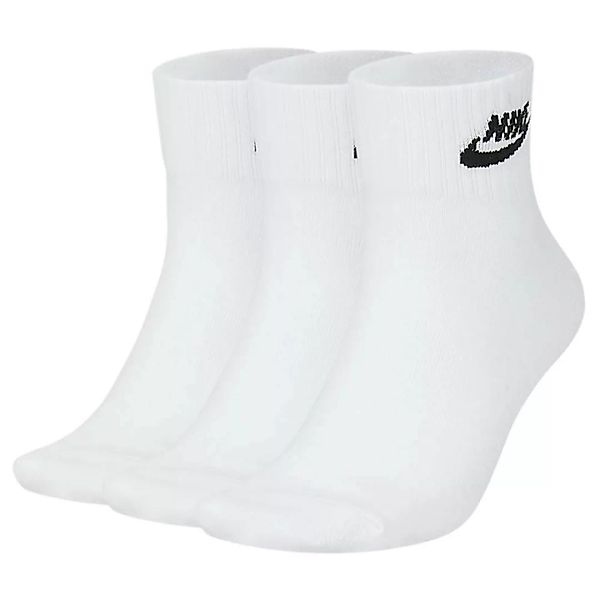 Nike Sportswear Everyday Essential Knöchelsocken 3 Paare EU 42-46 White / B günstig online kaufen
