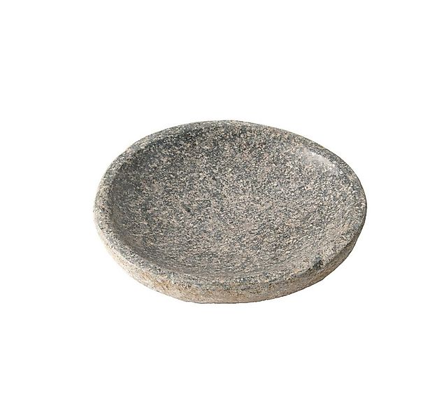 wohnfreuden Seifenschale Naturstein Schale aus Flussstein grau rund 10 cm, günstig online kaufen
