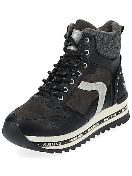 Mustang Shoes Schnürstiefelette "Mustang Shoes Stiefelette Lederimitat" günstig online kaufen