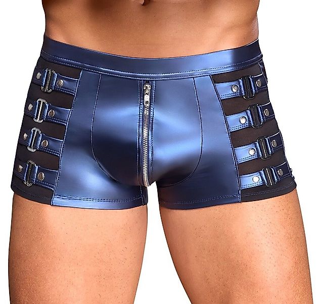 NEK Boxershorts Glänzende Boxershorts mit Reißverschluss - metallic blau (1 günstig online kaufen