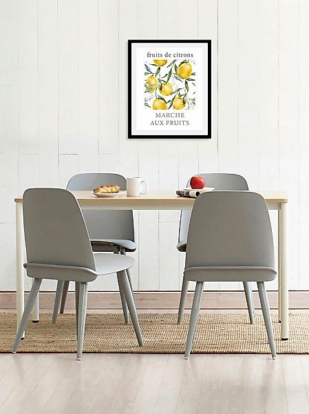 queence Bild "Ercolino", Obst-Obst Bilder-Essen-Lebensmittel-Kunst-Schriftz günstig online kaufen