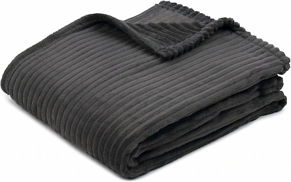 Gözze Wohndecke »Feincord Kuscheldecke« flauschig weich und wohlig warm günstig online kaufen