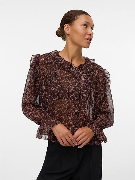 Vero Moda Rüschenbluse VMPETRA LS SHIRT WVN GA NOOS günstig online kaufen