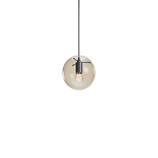 s.luce Pendelleuchte Hängeleuchte Orb Glaskugel Schwarz, günstig online kaufen
