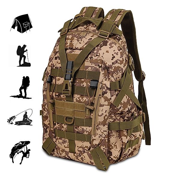 ZEUOPQ Tourenrucksack Taktische Rucksack 25L, wasserdicht günstig online kaufen