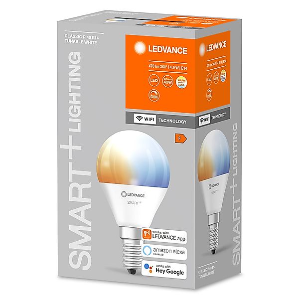 Ledvance LED-Leuchtmittel SMART+ WiFi Mini Bulb Tunable White 40  4.9 W/270 günstig online kaufen