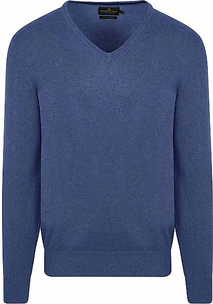 Steppin' Out Pullover Cashmere V-Ausschnitt Kobaltblau - Größe S günstig online kaufen