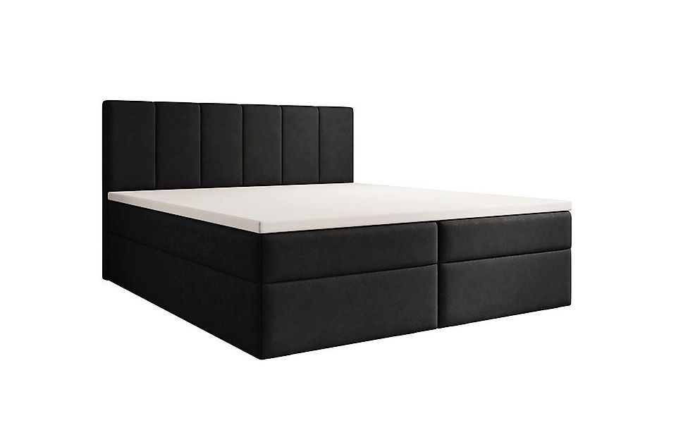 Luxusbetten24 Boxspringbett Aurelia Stoff, mit Stauraum günstig online kaufen