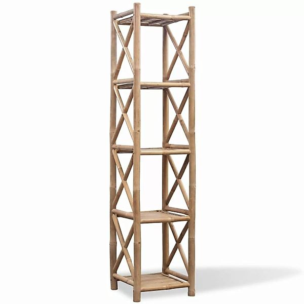 Bambus Regal 5-etagig Viereckig günstig online kaufen