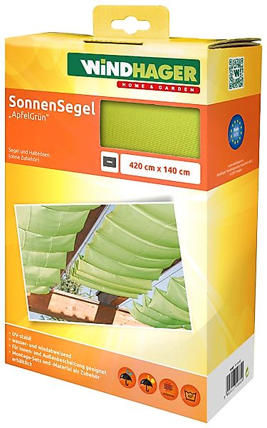 Windhager Sonnensegel, für Seilspannmarkise, inklusive Laufhaken, 4,2x1,4 m günstig online kaufen