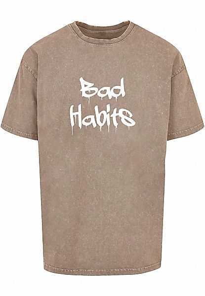 Merchcode T-Shirt "Merchcode Herren Bad Habits Acid Washed Heavy Oversized günstig online kaufen
