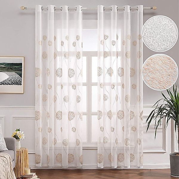 Jibenhome Gardine Vorhang Voile (2 St), günstig online kaufen
