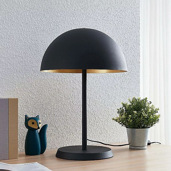 Lindby Tischleuchte Idalene, Höhe 51 cm, schwarz, Metall günstig online kaufen