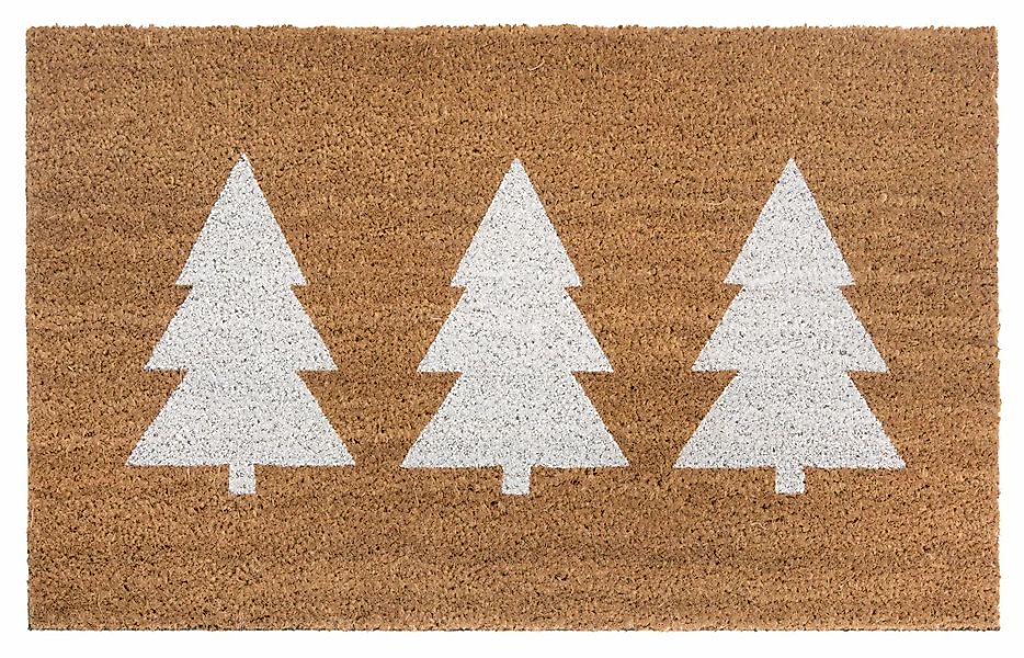 HANSE Home Fußmatte "Mix Mats Kokos Pine Trees, Türmatte" rechteckig 15 mm günstig online kaufen