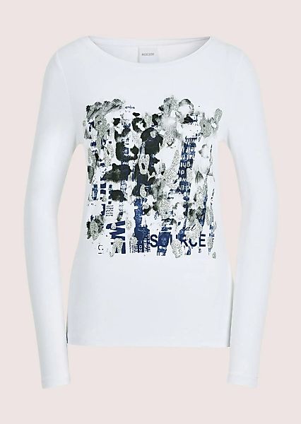 MADELEINE Langarmshirt "Blusenshirt Glamouröses Oberteil mit Straßakzenten" günstig online kaufen