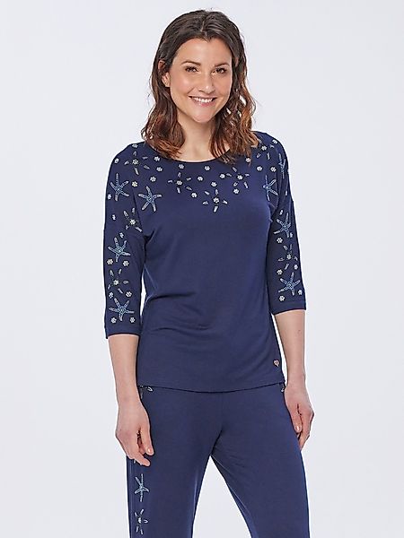 MONACO blue WEEKEND Langarmshirt Blusenshirt figurumspielend günstig online kaufen