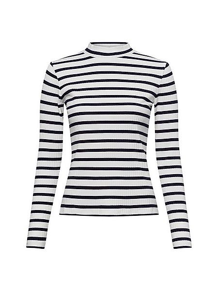 s.Oliver Langarmshirt Langarmshirt mit Rippstruktur und Stehkragen günstig online kaufen