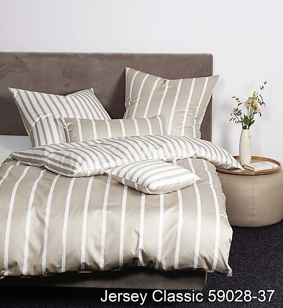 Janine Janine Interlock-Jersey Bettwäsche JERSEY CLASSIC 59028 naturell Grö günstig online kaufen