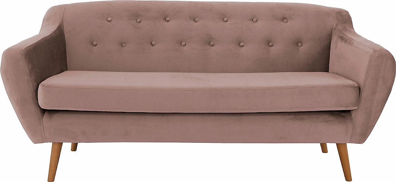 Home affaire 3-Sitzer "Renne" mit Heftung im Rücken im skandinavischem Stil günstig online kaufen