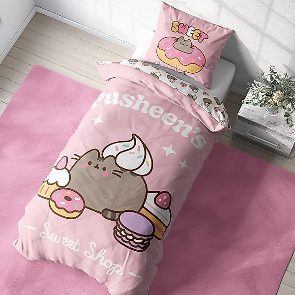 MTOnlinehandel Bettwäsche Pusheen Katze in 135x200 günstig online kaufen
