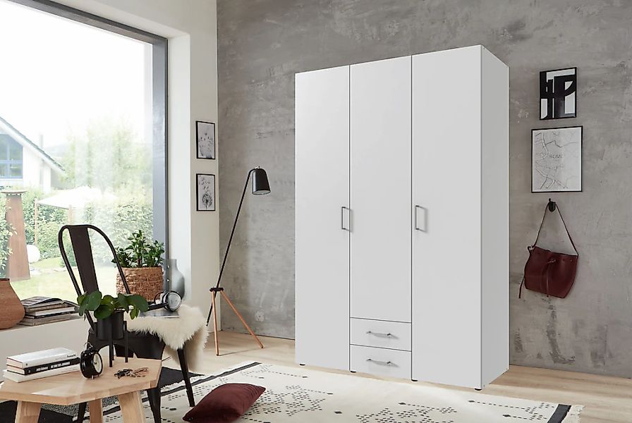 Wimex Drehtürenschrank "Mugano" mit langen oder kurzen Griffen aus Metall, günstig online kaufen