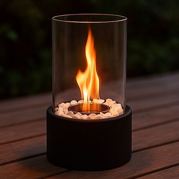 Nettlife Tischfeuer Ethanol Quadratische/Runde Ambiente Tischfeuerstelle günstig online kaufen
