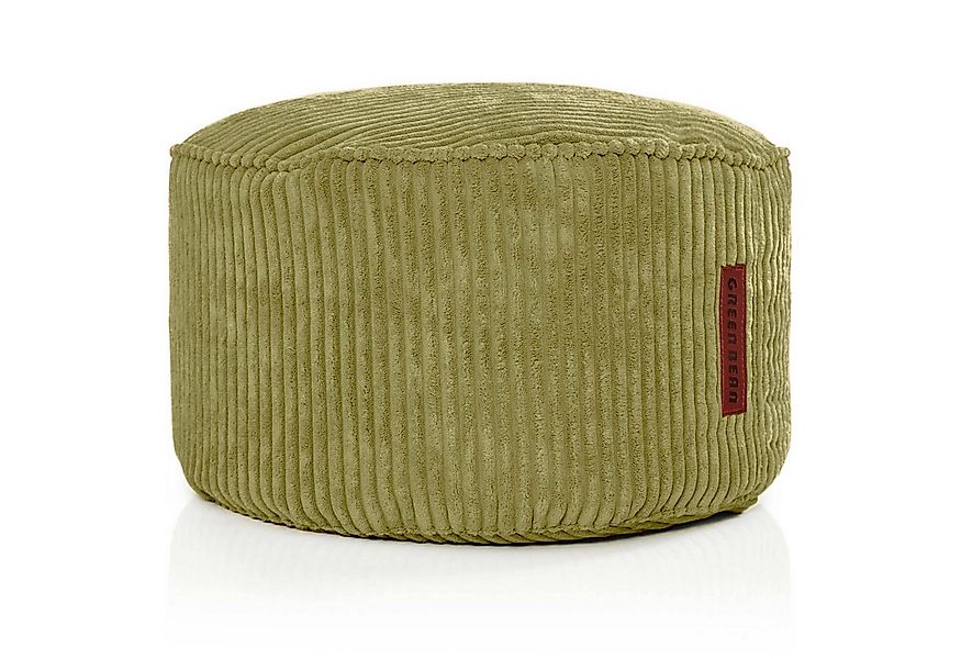 Green Bean Pouf Sitzsack-Hocker Pouf Cord 45x25cm (Indoor Sitzhocker Sitzki günstig online kaufen