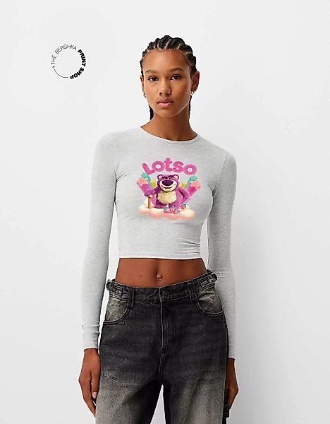 Bershka Langarmshirt Toy Story Mit Langen Ärmeln Damen M Grau günstig online kaufen