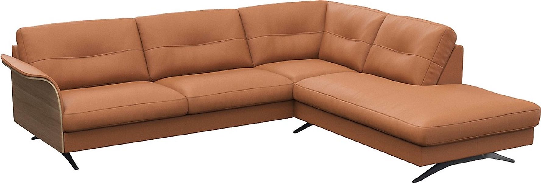 FLEXLUX Ecksofa "Glow, super bequem durch hochwertigem Sitzaufbau mit Feder günstig online kaufen
