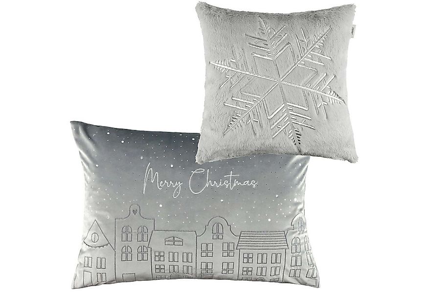 Esprit Kissenhülle TOWN Zierkissenhülle Weihnachten, (1 Stück), 40 x 60 cm günstig online kaufen
