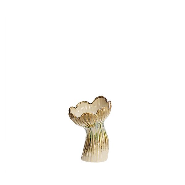 Vase aus Steingut - skulpturale Eleganz 14x20,5 cm günstig online kaufen