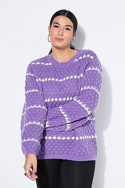 Studio Untold Strickpullover Pullover Boxy Shape Bubble-Struktur günstig online kaufen