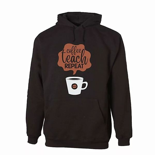 G-graphics Hoodie Coffee – Teach – repeat mit trendigem Frontprint, Aufdruc günstig online kaufen