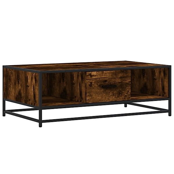 vidaXL Couchtisch Räuchereiche 100x57x35 cm Holzwerkstoff und Metall 848761 günstig online kaufen