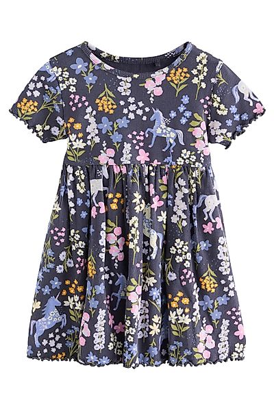 Next Jerseykleid Kurzärmeliges Jersey-Sommerkleid (1-tlg) günstig online kaufen