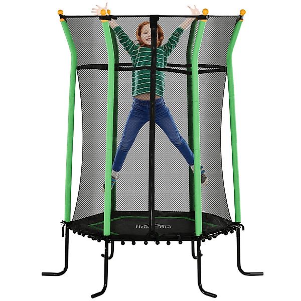 HOMCOM Kids Trampoline Stahl Kunststoff Ø163,5 x H190 cm günstig online kaufen