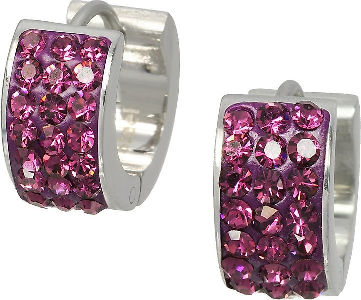 Amello Paar Creolen Amello Ohrringe Edelstahl Creolen Damen (Creolen), Dame günstig online kaufen