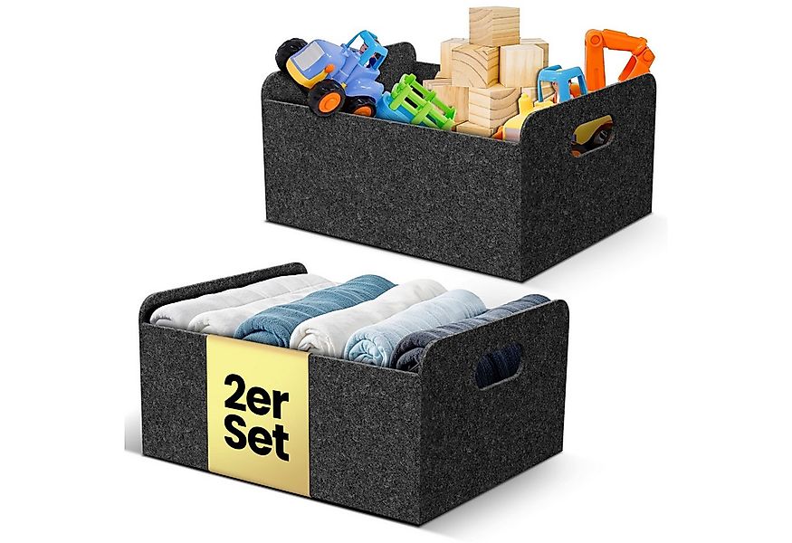 Bada Bing Aufbewahrungskorb Filzkorb Filz Aufbewahrungsbox Regalkorb Organi günstig online kaufen